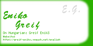 eniko greif business card